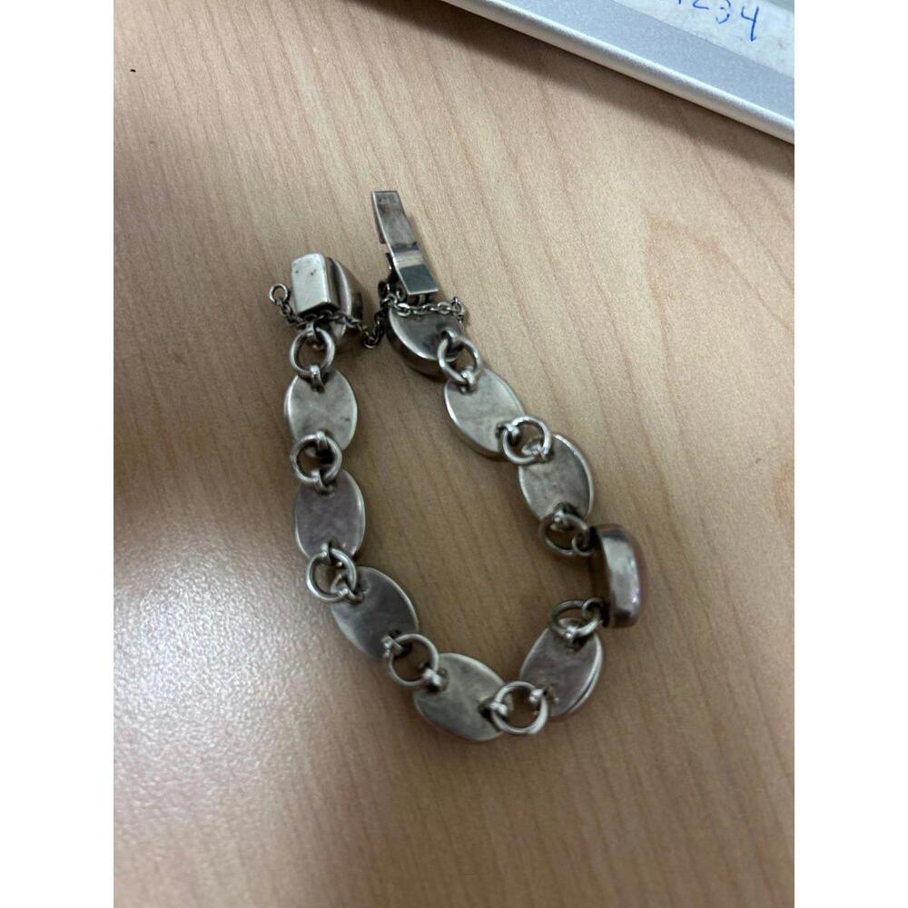 Sterling Silver Chunky Multi Gemstone Bracelet - image 4